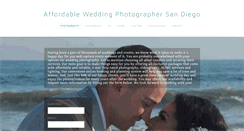 Desktop Screenshot of affordableweddingphotographersandiego.com